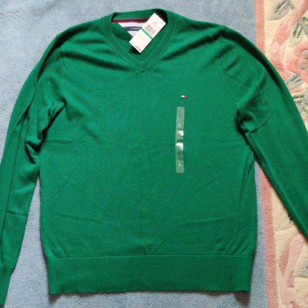 Tommy Hilfiger Mens Pima Cotton Cotton Sweater